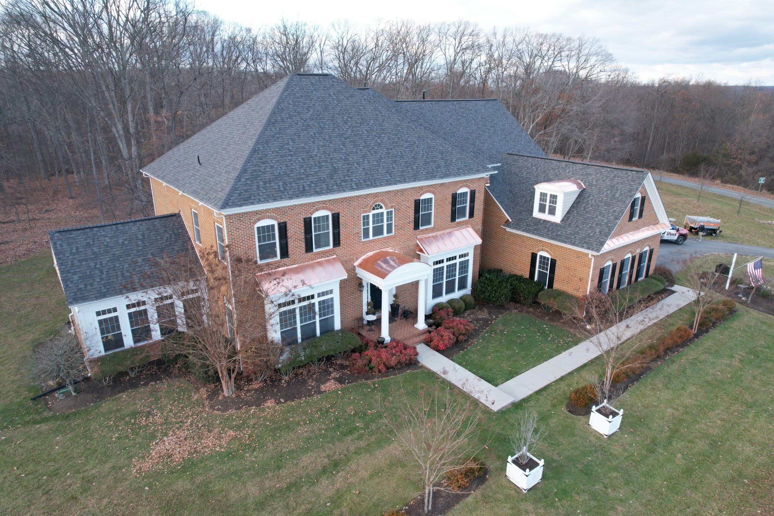 roof replacement project completed by Sparkk Construction