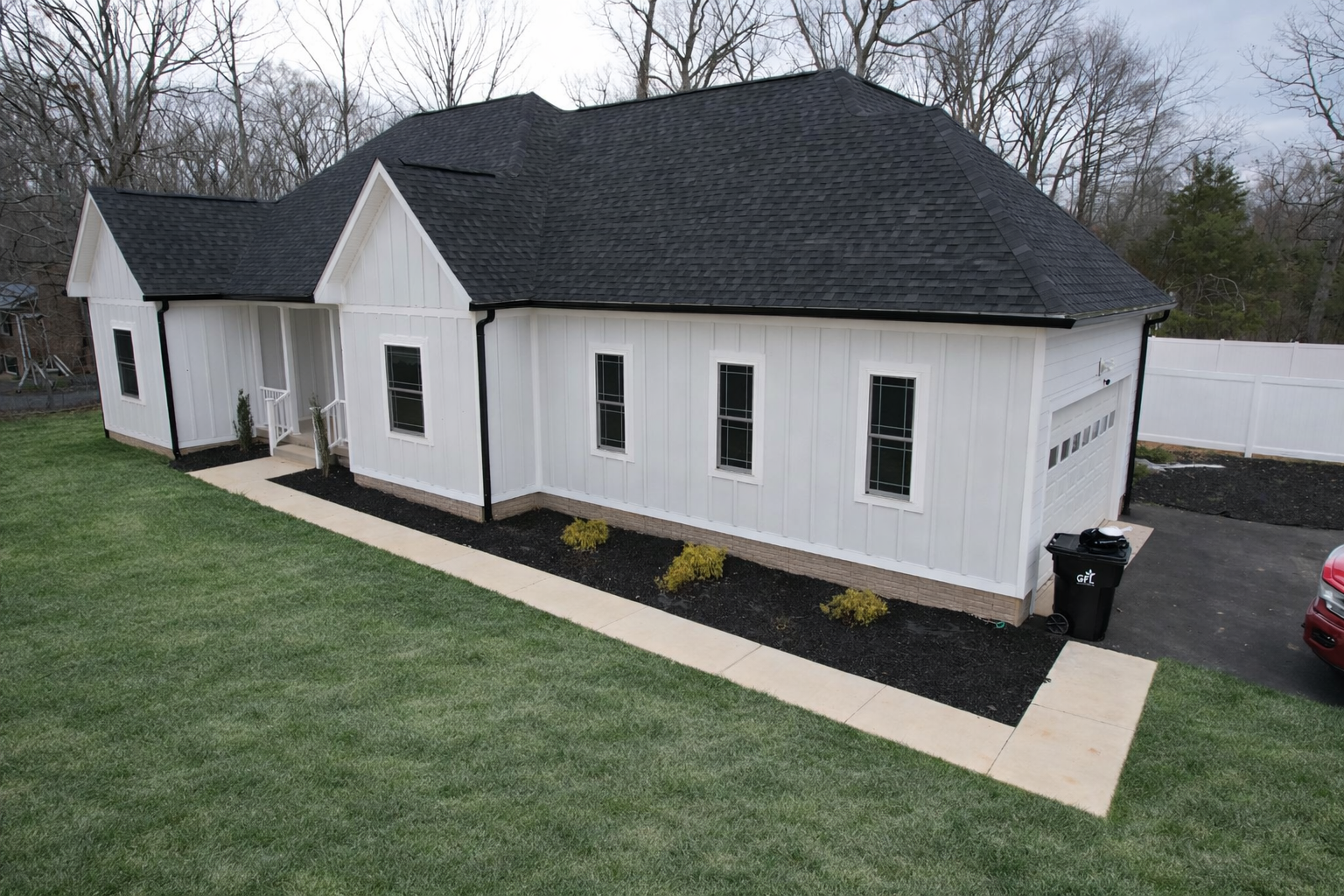 Siding installation completed by Sparkk Construction