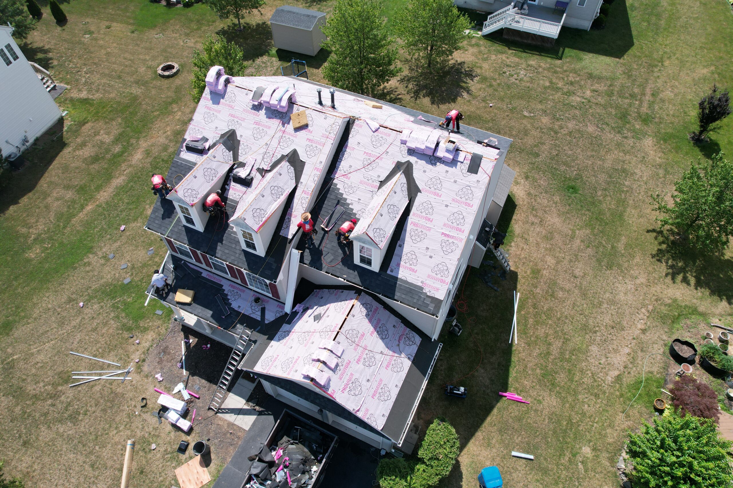 roof replacement project completed by Sparkk Construction